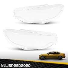 Fits 2018-2020 Bmw 4-series F32 F33 F36 M4 Pair Front Headlight Lens Clear Cover