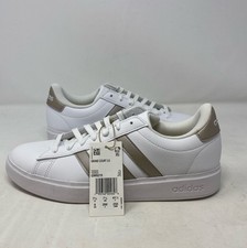 adidas Grand Court 2.0 Women  s Shoes White/Platinum Metallic Bronze - Size 9