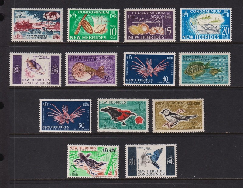 British New Hebrides - 1963 set, Mint, NH, cat. $ 39.90