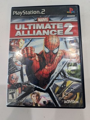 Activision Marvel: Ultimate Alliance 2 PlayStation 2 Manual Case Disc Multiplay 
