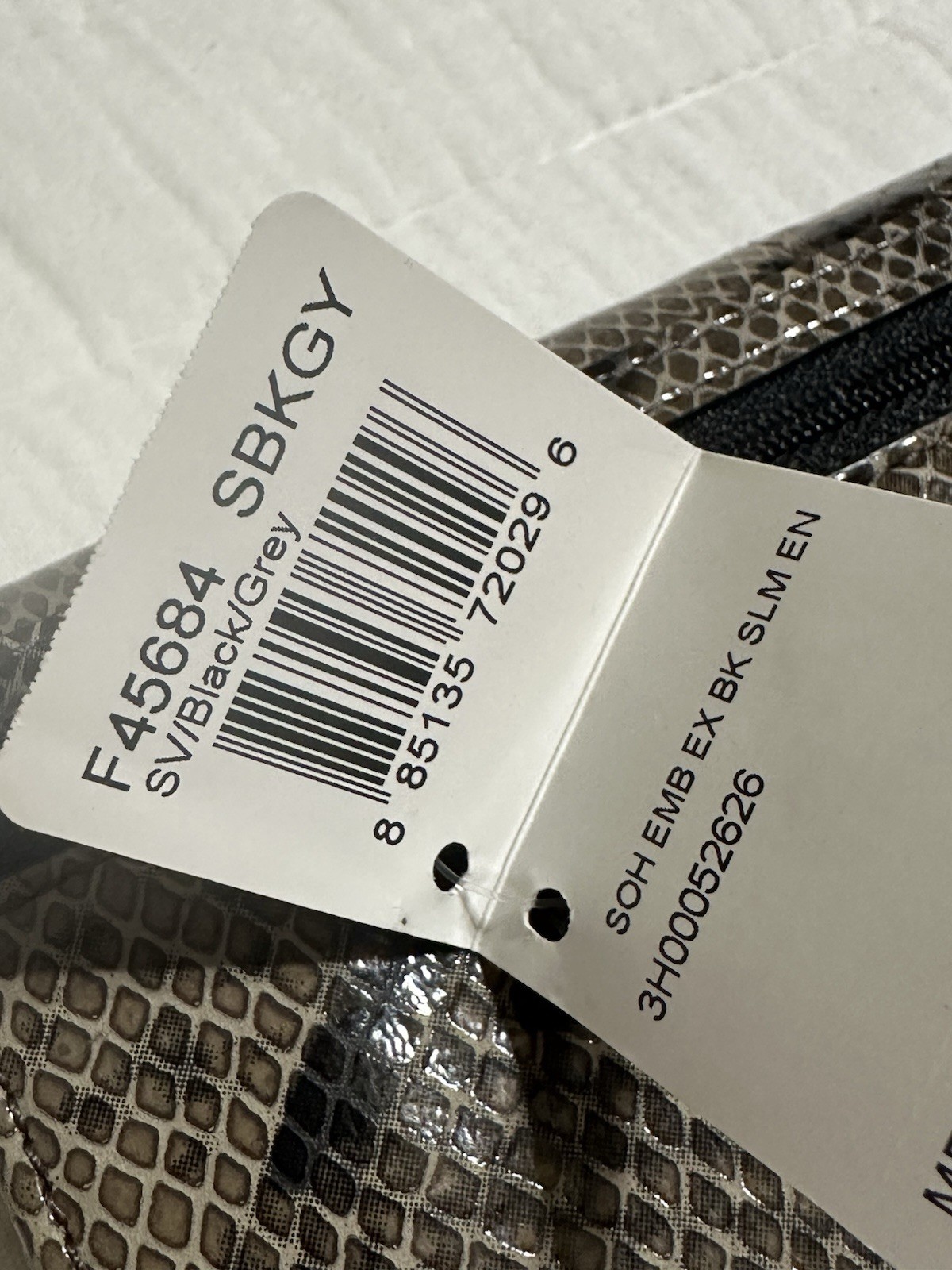 Y2K SOHO Coach Large Python Embossed Tri Fold Wal… - image 19