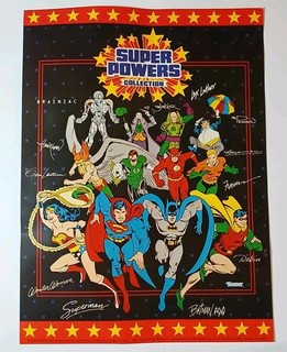 Rare DC Comics 1984 Kenner Super Powers Vintage Mail Away Fan Club Poster Sign