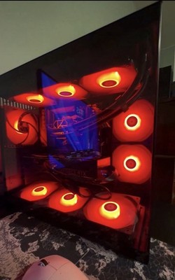 Custom Built Gaming Tower Desktop PC RTX 5070 AMD Ryzen 7700x RGB Black