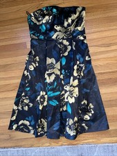 GUESS Strapless Dress - Party Cocktail Print Vintage 2006