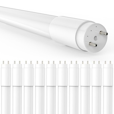 10-50 pack t8 led bulbs 4 foot g13 4ft led tube shop lights 14w 5000k f40t12 etl
