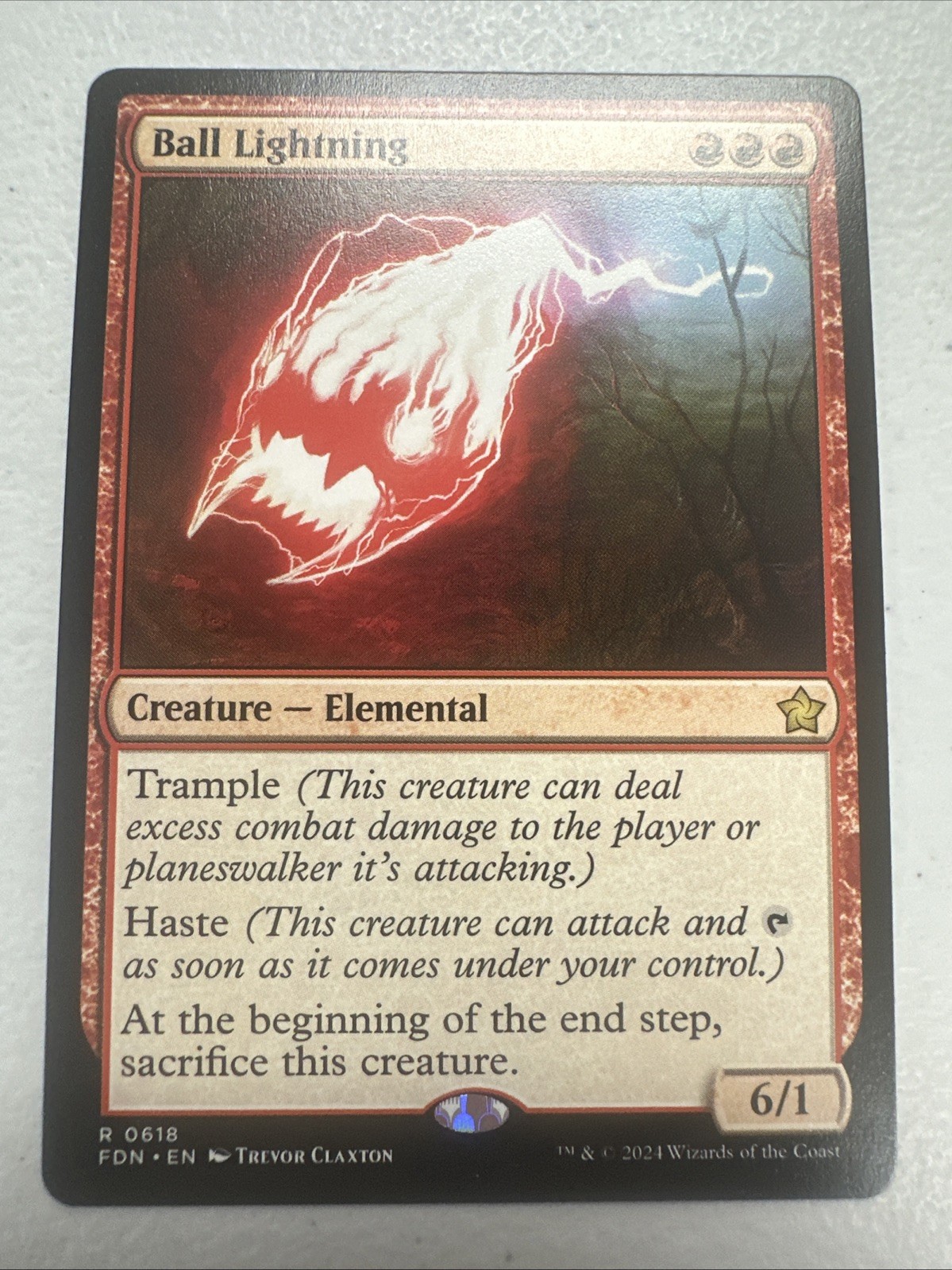 Ball Lightning Foundations Near Mint 0618 MTG