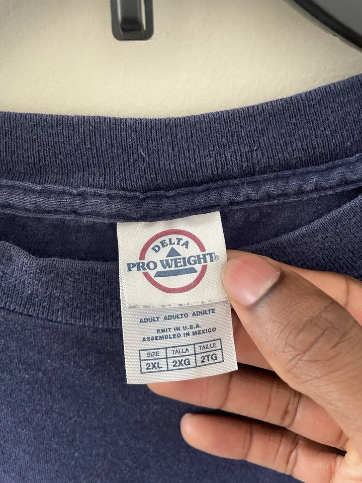 Camisa Humor Y2K Delta 'Work On Your Problem' Talla 2XL Divertida Patinadora Grunge  Foto 2 de 3