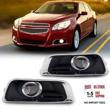 Fog Lights Assembly Compatible With Chevy Malibu 2013-2015 Included Switch And