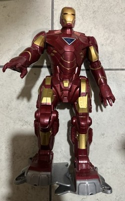 12 Inch Hasbro Marvel Avengers Iron Man Walking Talking Robot Toy Figure Working