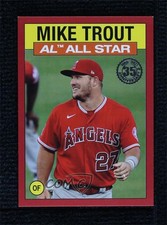 2021 Topps 1986 Topps All-Star Baseball Red 7/10 Mike Trout #86AS23 b4d
