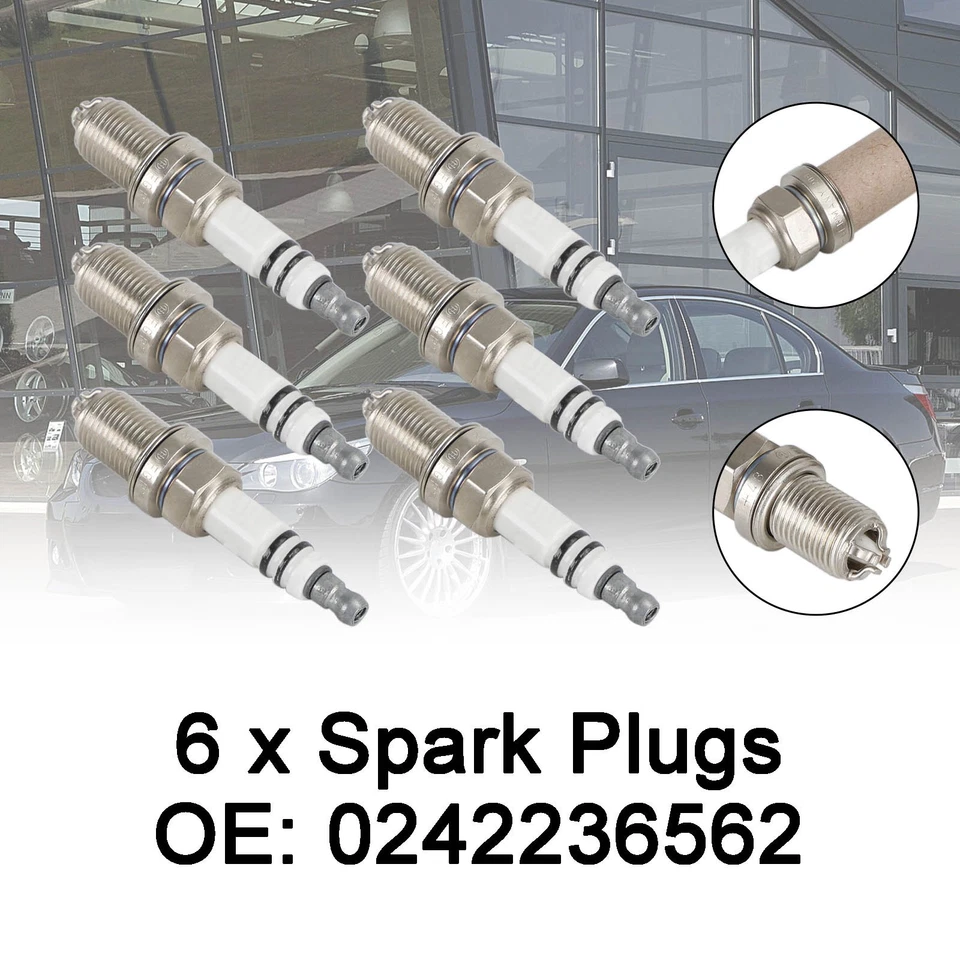 6x Spark Plugs 0242236562 for BMW E36 E46 323i 325i 323i 328i 330i E39 - Изображение 3 из 4