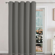 Blackout Patio Sliding Door Curtains 108 Inches Long, Grommet Privacy Room Di...