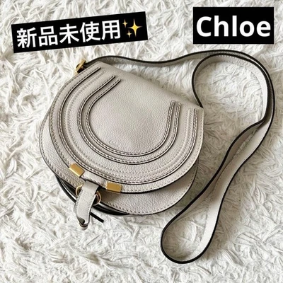 Chloe Marcie Elfenbein Leder Schulter Crossbody Mini Tasche Weiß Damen Gold - Bild 1 von 4