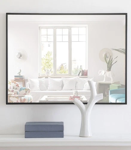 Elegant Lighting MR407X-24 Vatinius 24" W x 32" H Rectangular - Silver - Picture 8 of 12