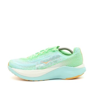 Hoka One Damen Mach X Sportschuh Mintgrü/Gelb Mesh Atmungsaktiv Laufschuh EU 40 