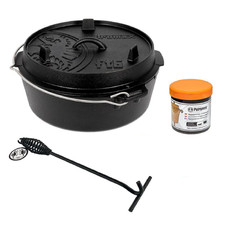 Petromax Feuertopf Dutch Oven Set Pflegepaste Deckelheber