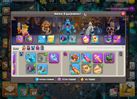 TH17 Fully Maxed but Wall ⚔️ 100-100-90-75-50 Maxed Heroes 🔥21 Maxed Equipment