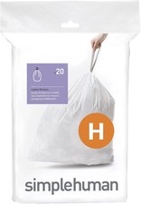 SIMPLEHUMAN CODE H CUSTOM FIT LINERS TRASH BA...