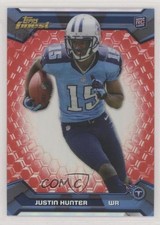 2013 Topps Finest Red Refractor 30/50 Justin Hunter #116 x2k