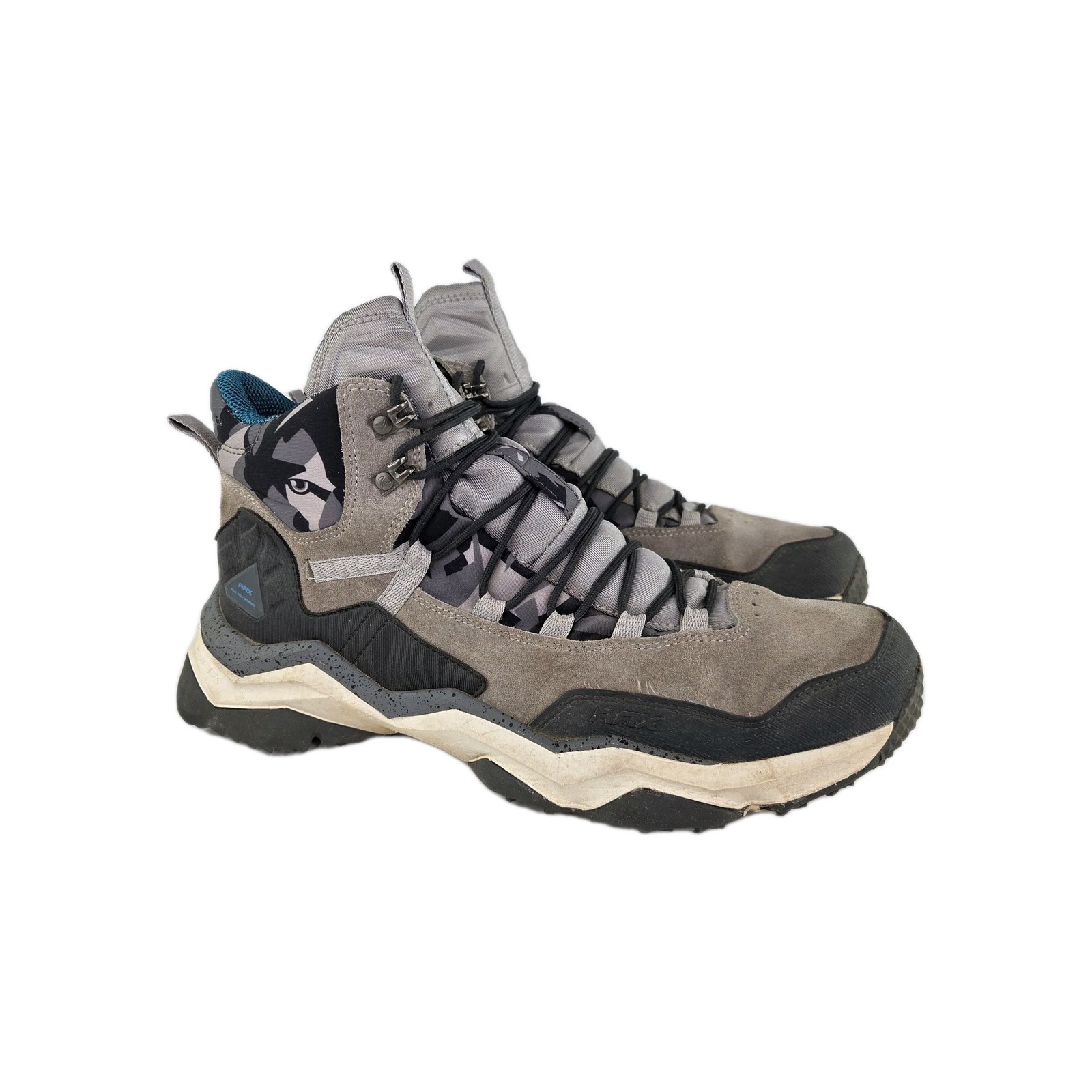's Wild Wolf Mid Venture Waterproof Hiking Boots Us 10.5 Gray Camo Boot