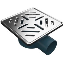 Bodenablauf Ablaufrinne Dusch Ablauf 15x15 cm Duschrinne Badablauf Siphon für Ba