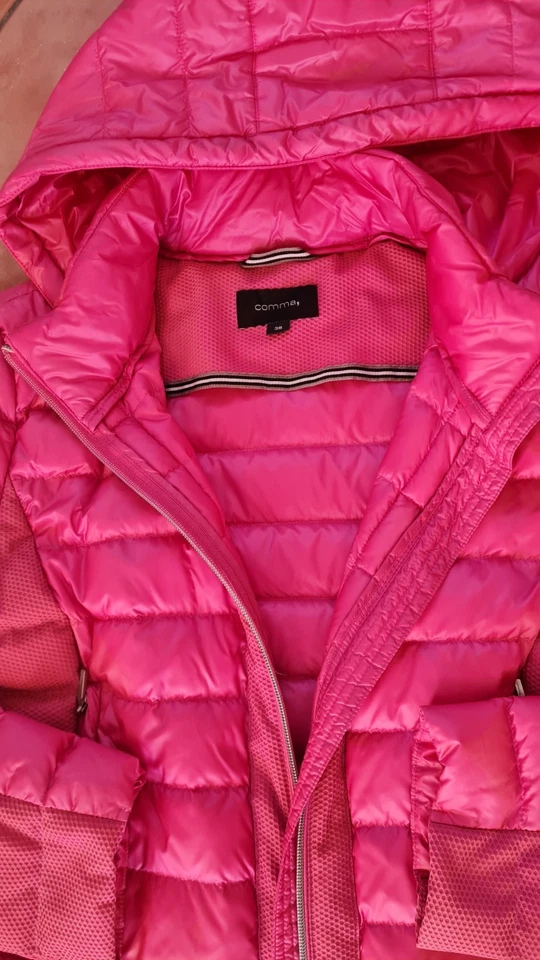 Comma Daunen Jacke Steppjacke Gr. 38 Pink - Bild 2 von 4