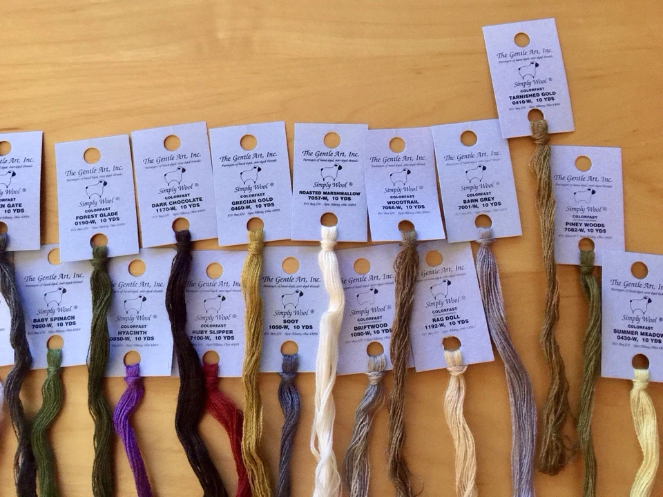 The Gentle Art Simply Wool Overdyed Embroidery Thread 29 Cards Variety of Colors - Image 4 of 4