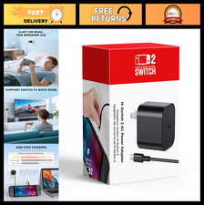60W AC Power Adapter with 6.6FT USB-C Cable - Fast Charging for Nintendo Switch