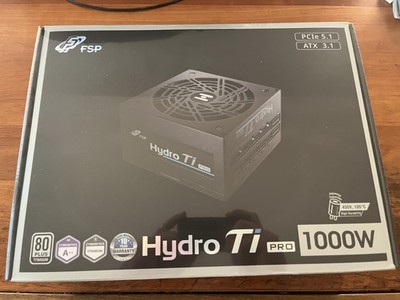 FSP Hydro Ti Pro 1000W, Netzteil, 80 PLUS Titanium, OVP, PCIe 5.0 Ready, ATX 3.0