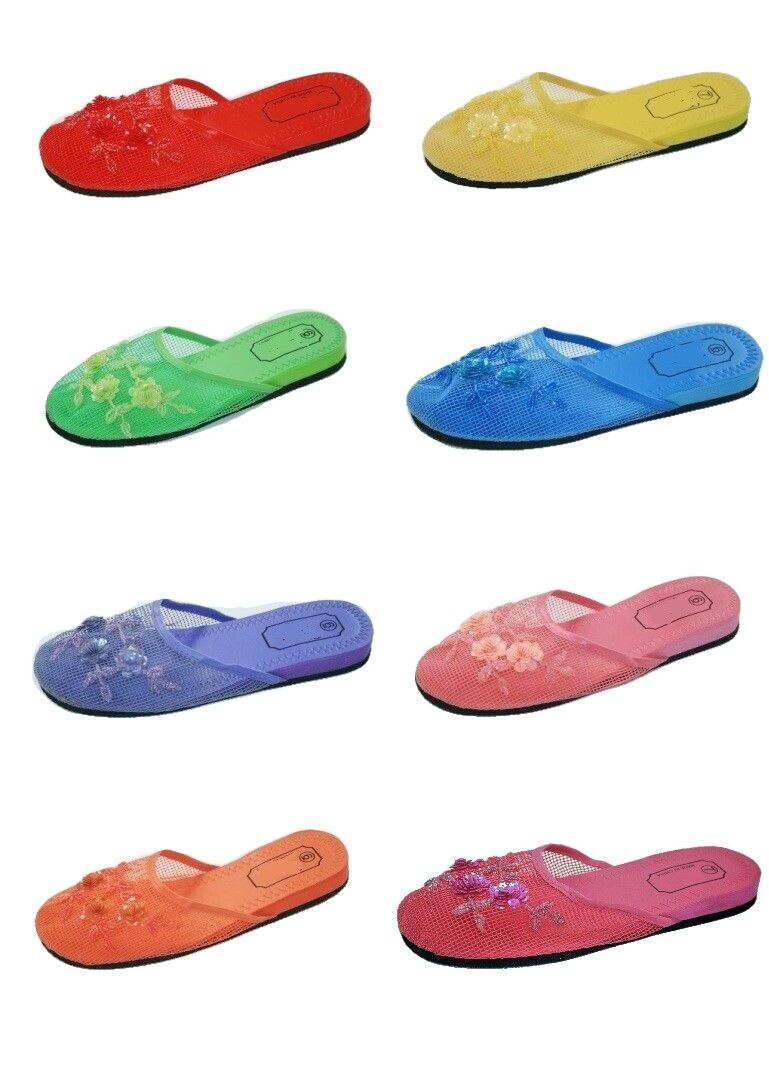 Maan oppervlakte Gepolijst muziek Women&#039;s Chinese Slippers Sandals Slip on Colors Sizes 5 6 7 8 9 10 |  eBay