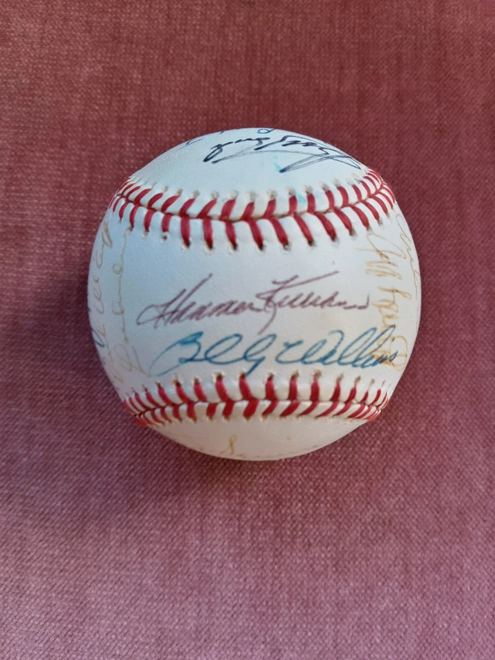 Hall of Fame & Stars 1960s Multi Signed Baseball/24 Signatures/ 1 Of a Kind / A+ - Image 2 of 4