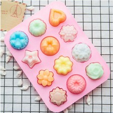 Flowers Rose Leaves Silicone Mould Chocolate Fondant Jelly Cake Decor Mold