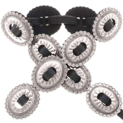 native american ceinture concho