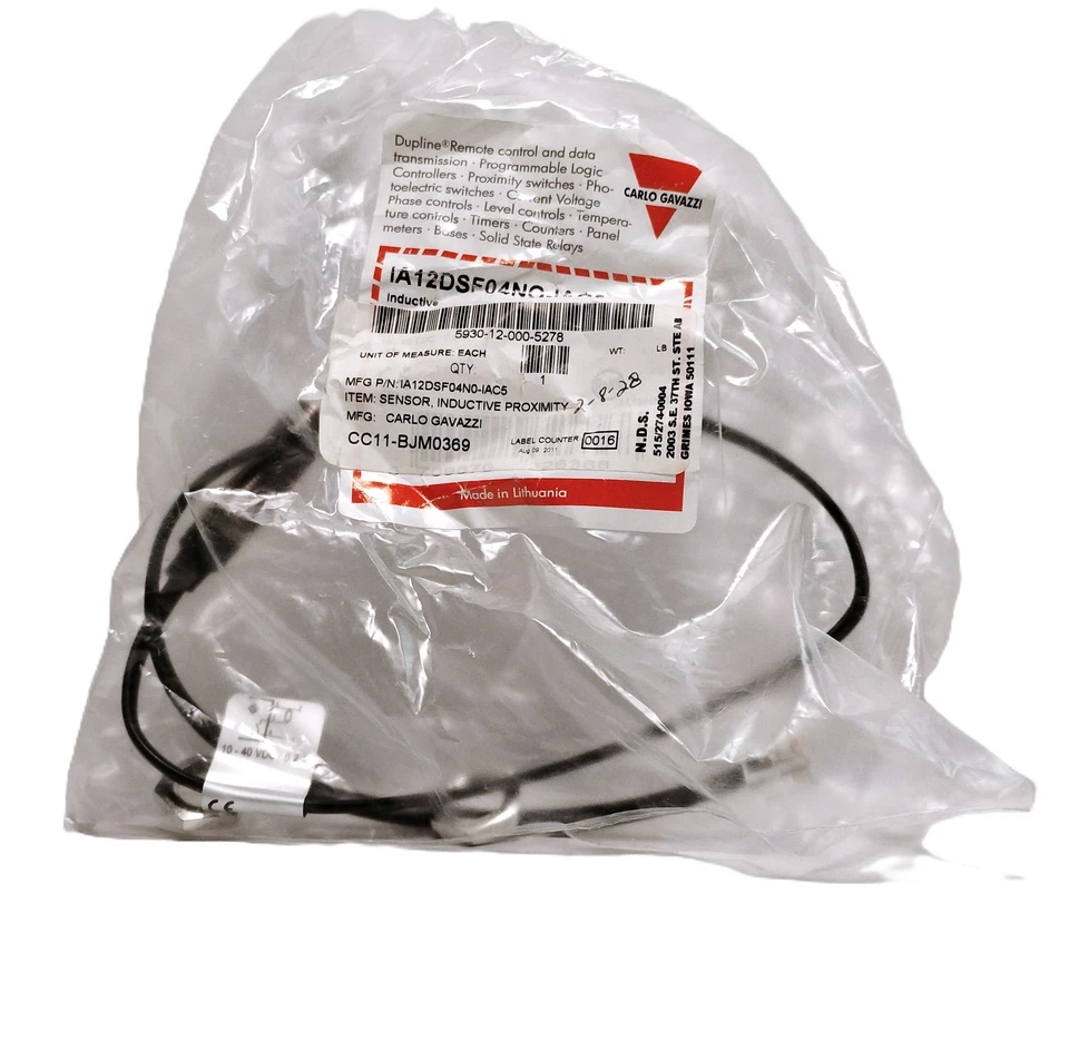 Carlo Gavazzi IA12DSF04NO-IAC5 10-40 V DC Inductive Proximity Sensor - Image 2 of 4