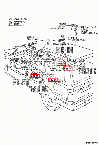 Genuine Toyota Corolla AE92 LandCruiser HDJ80 FZJ80 Door Courtesy Light Switch - Picture 11 of 19