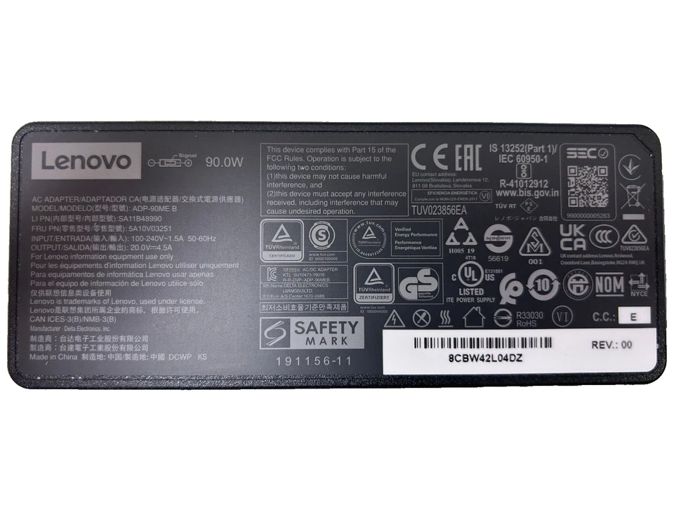 Lenovo Netzteil 90W | 20V | 4,5A |  5A10V03251 - Bild 2 von 3