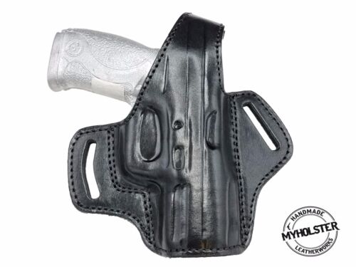 OWB Thumb Break Leather Belt Holster Fits RUGER AMERICAN COMPACT 9 & 40  - 第 1/3 張圖片