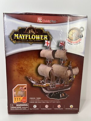  3D Puzzles Cubic Fun EPS Foam board Educational creative  - Mayflower Ship