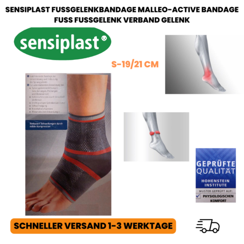 sensiplast Fussgelenkbandage Malleo-Active Bandage Fuß Fußgelenk Verband Gelenk - Bild 1 von 1