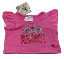 Build A Bear BABW Birthday Princess Tee 028251 NWT Pink