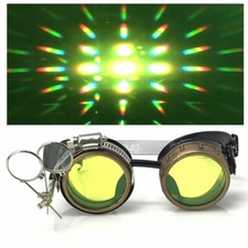 Diffraction Kaleidoscope rave glasses Steampunk goggles cosplay burning man