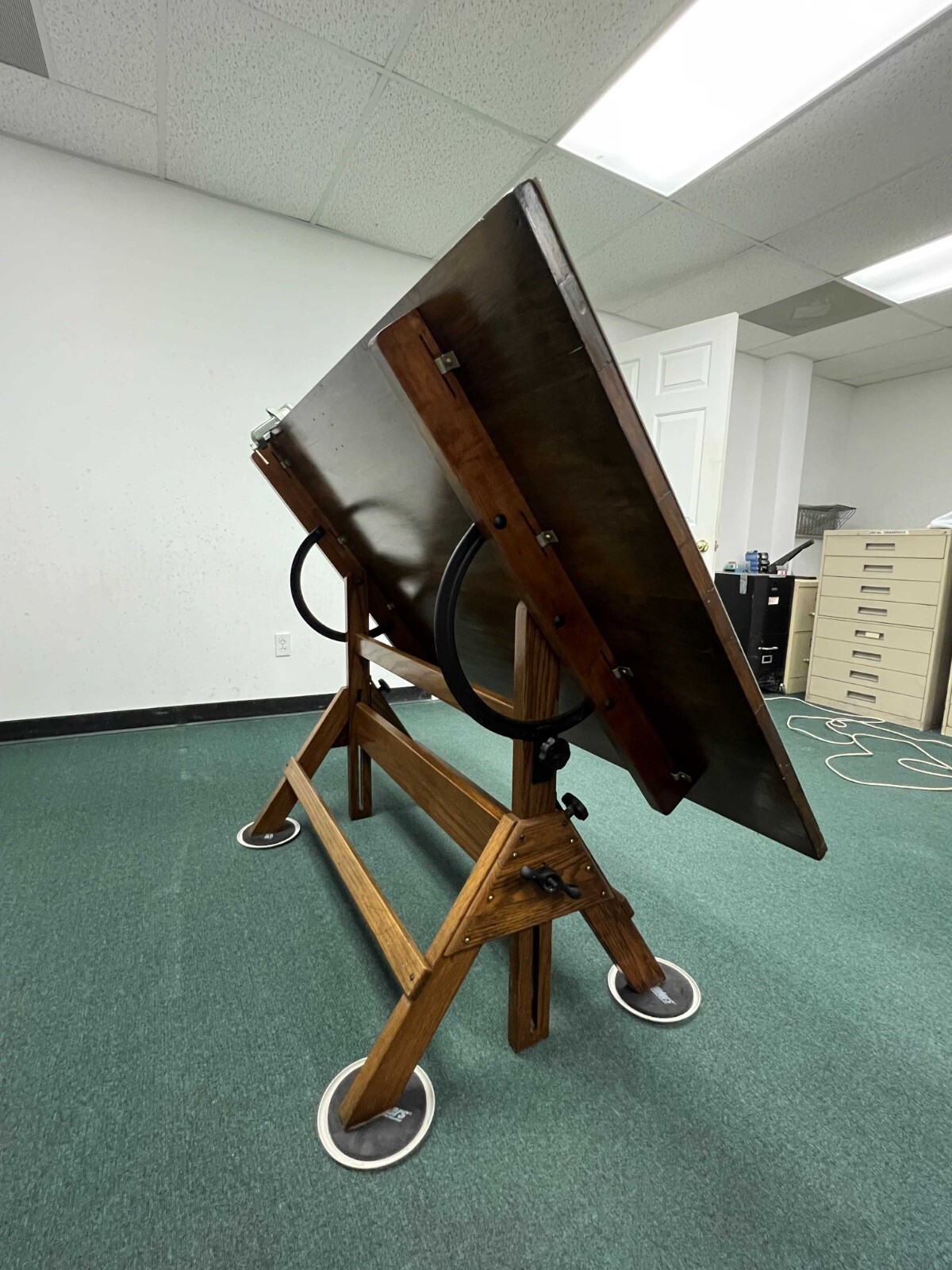 Vintage Oak Drafting Table Local Pickup Only eBay