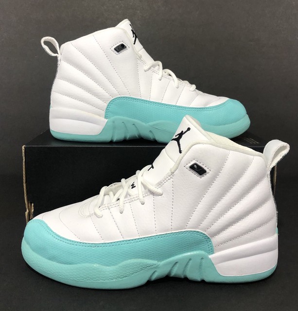 Nike Air Jordan 12 Retro Light Aqua (PS) White 510816-100 Size 3Y B-Grade | eBay