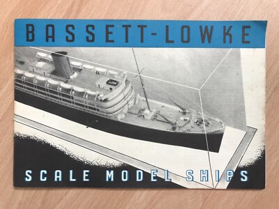Vintage Bassett Lowke Scale model ships catalogue Spring 1948 - Rare