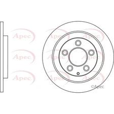Apec Rear Brake Disc DSK3020 - OE High Quality Precision Engineered Part