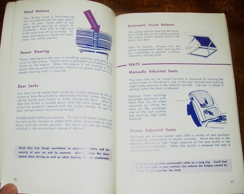 1967 67 Buick Sales Brochure Body CD Owners Manuals Riviera - Foto 6 di 7