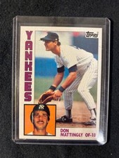 1984 Topps Don Mattingly Rookie Card RC. rookie card picture