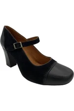 Miz Mooz Hila Strap Heel Black