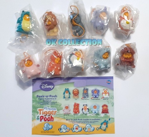 Very Rare Set n°10 Plastic Figures WINNIE THE POOH PEEK A POOH RETURNS (by Tomy) | eBay
