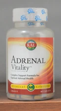 KAL Adrenal Vitality 60 Tablets Support Formula for Optimal Adrenal Health 01/23